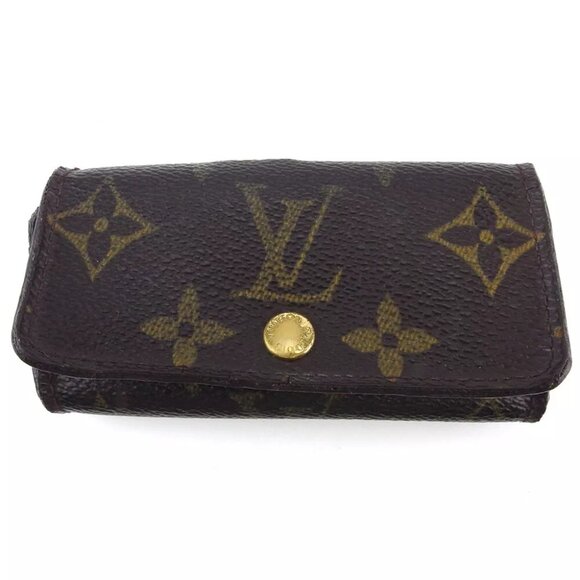 Louis Vuitton key case Monogram beige Monogram canvas Authentic used L2980 - Picture 1 of 8